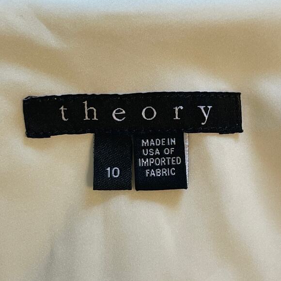 Theory Neto Debut Vest Womens Size 10 Ivory Open Topper Layer Minimalist - Picture 4 of 7
